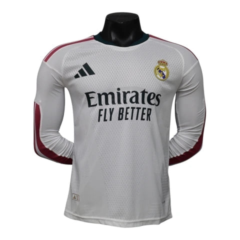 Camisa Real Madrid I 26/27 manga longa - Jogador Adidas Masculina - Branca