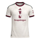 Camisa Manchester United III 26/27 - Torcedor Adidas Masculina - Bege com detalhes em vinho e verde